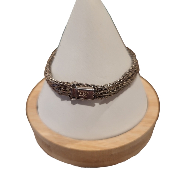 Silver Signed Mexico Bracelet - Picture 2 of 5